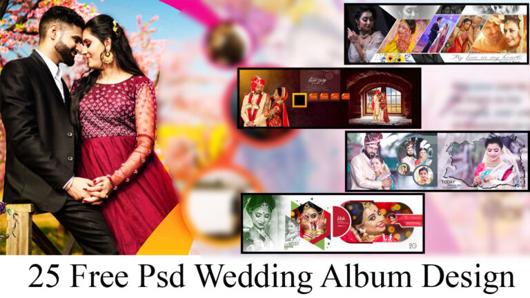 25 Free Psd Wedding Album Design Creat High Resulation PSD File