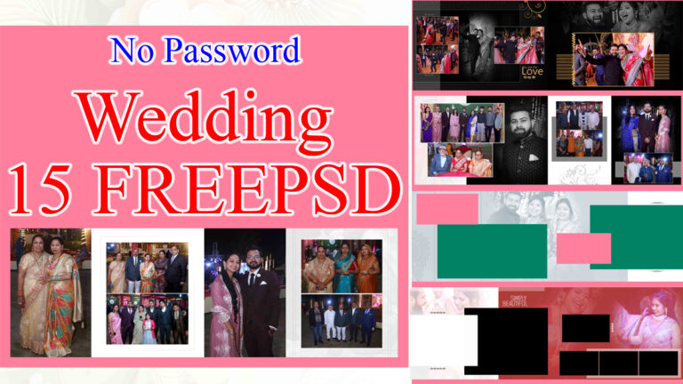 Wedding 15 Free PSD file and Album Design