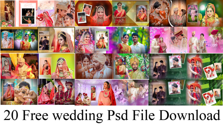 20 Wedding Psd File Free Album Design